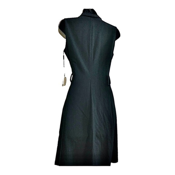 Calvin Klein black zip up white lapel tuxedo style sleeveless dress size‎ 4 new - Picture 15 of 16